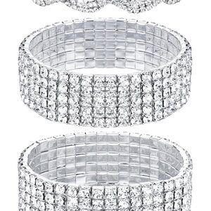 3-piece Faux Diamond Bracelets